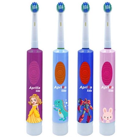 BROSSE À DENTS APRILLA POUR ENFANT AVEC BATTERIE ASSORTIS (ATB-8715)