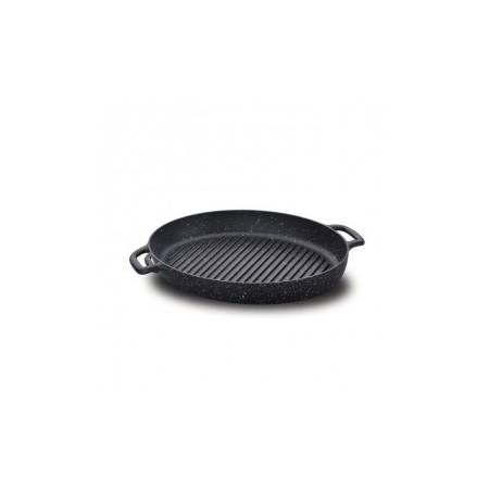 POELE GRILL KORKMAZ OVAL NOIR (A1374)