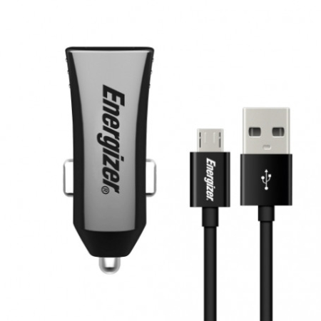 CHARGEUR ENERGIZER 2USB + CÂBLE MICRO USB (DCA2CUMC3)