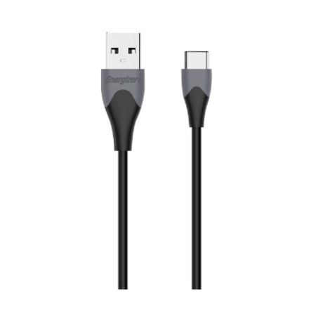 CÂBLE BICOLORE USB 2.0 VERS USB TYPE-C 1.2M ENERGIZER NOIR (C61C2AGBK4)