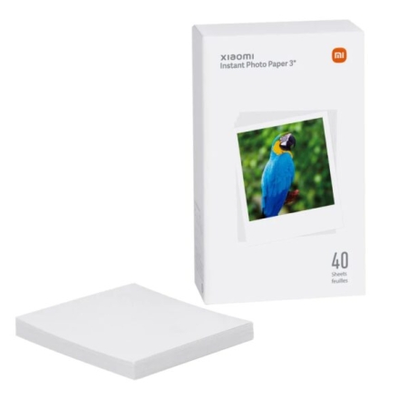 PACK DE 40 PAPIERS 3" POUR XIAOMI INSTANT PHOTO PRINTER