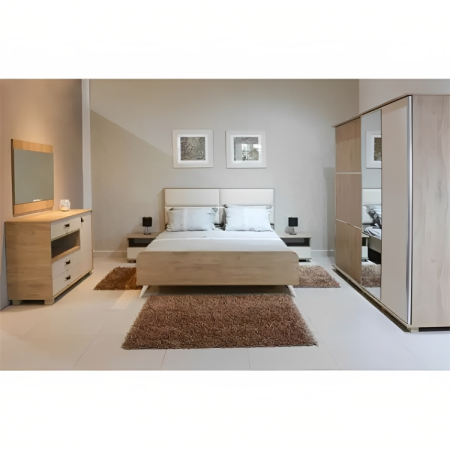 CHAMBRE ADULTE DETENTE SOTUFAB 2 PORTES LIT 200X160CM DENVER/BEIGE