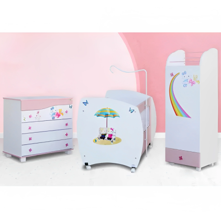 CHAMBRE BAMBINO SOTUFAB ROSE