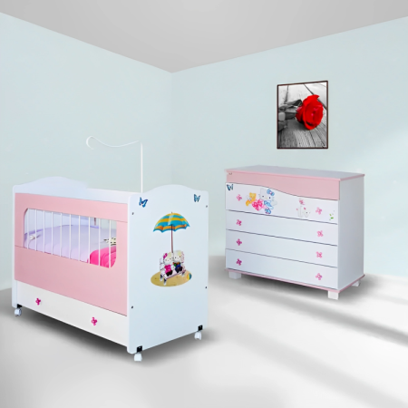 CHAMBRE BÉBÉ DAILY SOTUFAB ROSE