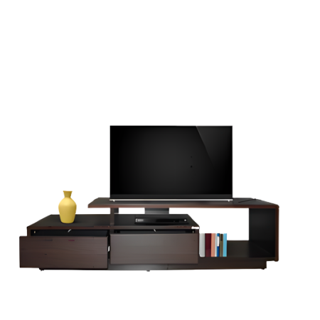 TABLE TV ORIENT SOTUFAB CHENE BRUT