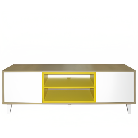 TABLE TV LCD VISTA SOTUFAB MM DENVER / BLANC / JAUNE