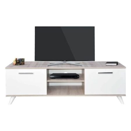 TABLE TV SOTUFAB JOY CHÊNE BRUT / BLANC