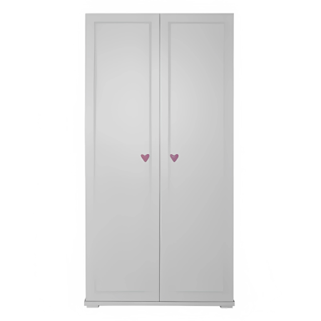 PENDERIE ENFANT CINDY SOTUFAB 2 PORTES VERT / BLANC