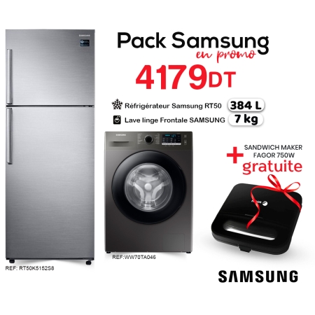 PACK ÉLECTROMENAGER SAMSUNG EN PROMO