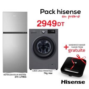 PACK ÉLECTROMENAGER HISENSE EN PROMO