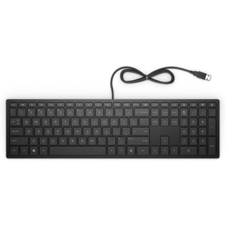 CLAVIER HP FILAIRE PAVILLON 300 AZERTY NOIR (4CE96AA/ABF)