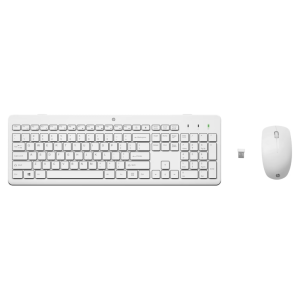 ENSEMBLE CLAVIER ET SOURIS SANS FIL HP 230 BLANC (3L1F0AA/ABF)