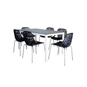 PACK SALLE A MANGER SOTUFAB SERENA + 6 CHAISES CONFORT (PACK07/NR)