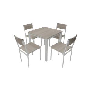 PACK SALLE A MANGER TABLE SERENA + 4 CHAISES SERENA (PACK03)