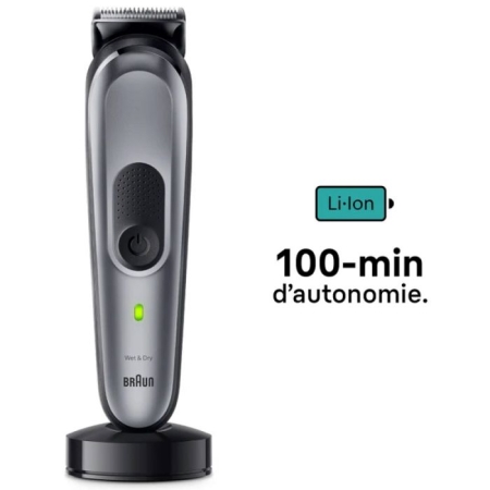 TONDEUSE MULTIFONCTION 10EN1 RECHARGEABLE BRAUN SÉRIE 7 GRIS (MGK7420)