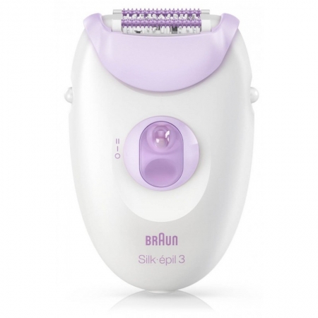 ÉPILATEUR BRAUN SILK-ÉPIL 3 - 3170 JAMBES BLANC&VIOLET (SE3170)