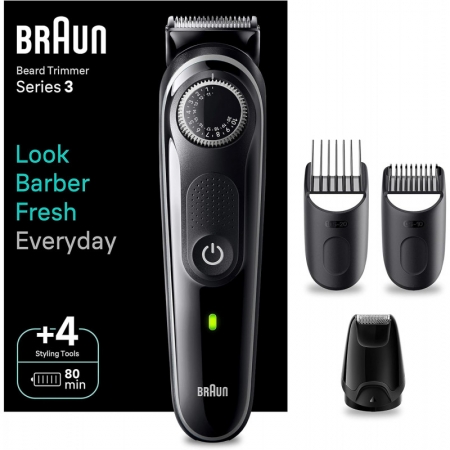 TONDEUSE À BARBE 5EN1 BRAUN SERIES 3 NOIR (BT3440)