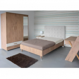 CHAMBRE JUNIOR RIM SOTUFAB 3 PORTES LIT 120X190CM AMAZONA CRÈME (CHE31OC/CR000)