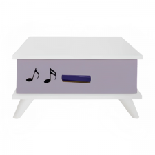 TABLE DE NUIT JUNIOR VIOLETTE SOTUFAB VIOLET BLANC (CHE28VL/BC300)