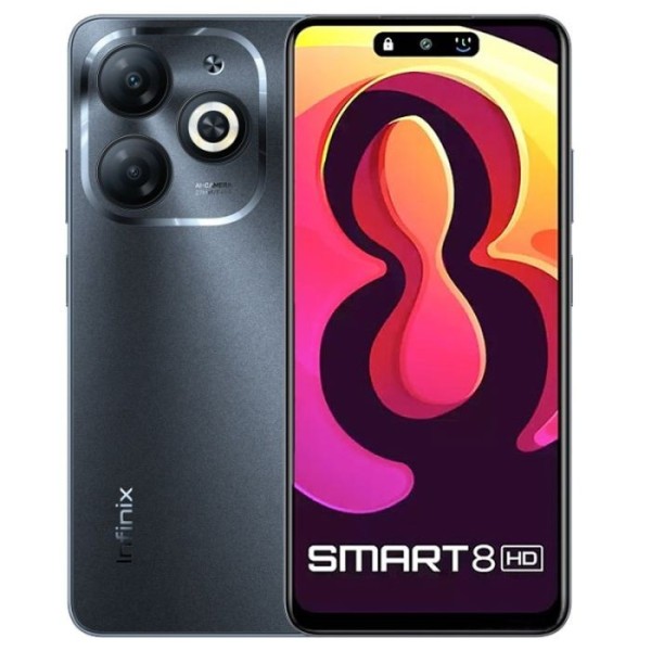 SMARTPHONE INFINIX SMART 8 HD 2 GO 64 GO NOIR (SMART8HD-2-64-BK)